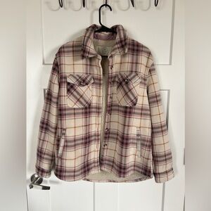 Sherpa lined shacket